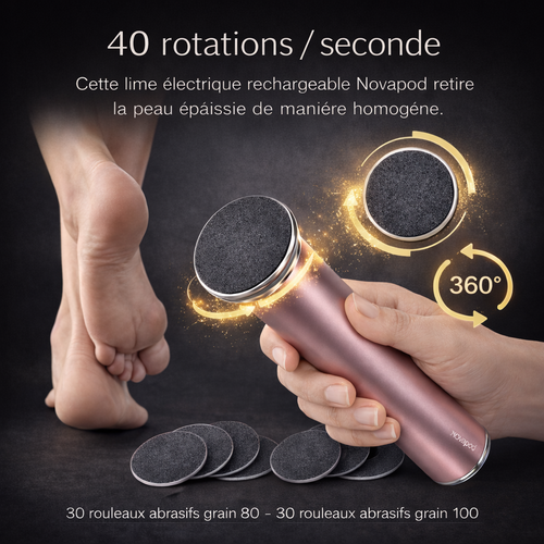 Retrouvez des pieds doux et nets dès la première utilisation